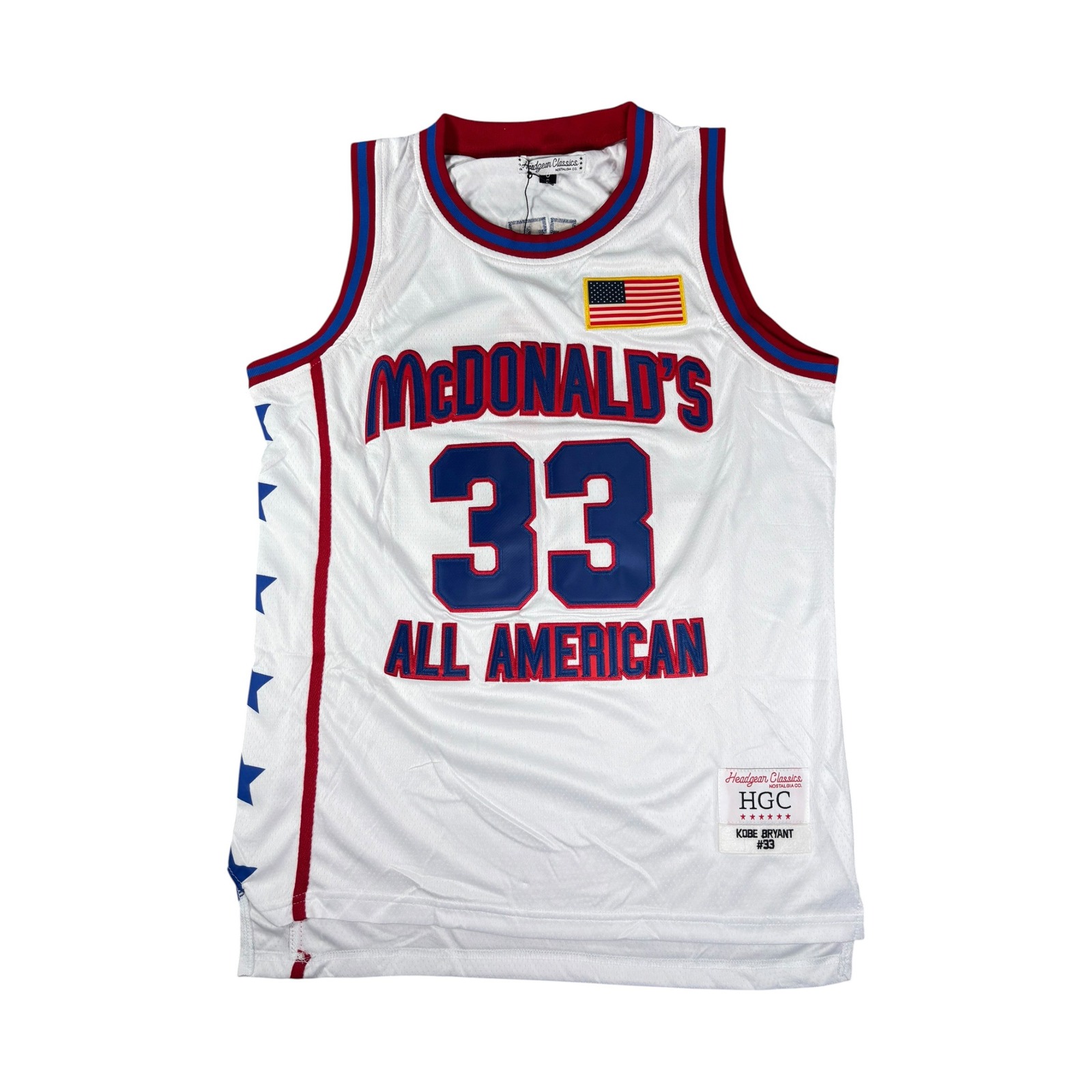 Headgear Classic Kobe Bryant Mcdonalds All American Jersey 33 White Size Small